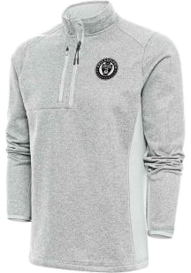 Antigua Philadelphia Union Mens Grey Metallic Course Pullover Jackets
