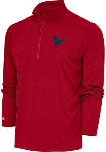 Antigua Houston Texans Mens Red Tonal Logo Tribute Pullover Jackets