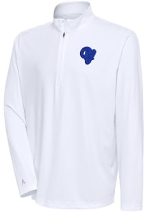 Antigua Los Angeles Rams Mens White Tonal Logo Tribute Pullover Jackets