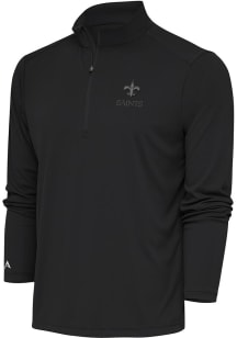 Antigua New Orleans Saints Mens Grey Tonal Logo Tribute Pullover Jackets