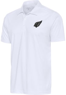 Antigua Arizona Cardinals Mens White Tonal Logo Tribute Short Sleeve Polo