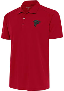 Antigua Atlanta Falcons Mens Red Tonal Logo Tribute Short Sleeve Polo
