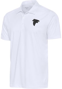 Antigua Atlanta Falcons Mens White Tonal Logo Tribute Short Sleeve Polo