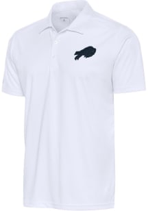 Antigua Buffalo Bills Mens White Tonal Logo Tribute Short Sleeve Polo