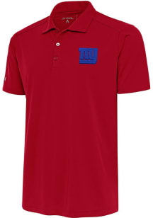 Antigua New York Giants Mens Red Tonal Logo Tribute Short Sleeve Polo