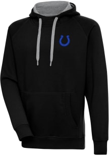 Antigua Indianapolis Colts Mens Black Tonal Logo Victory Long Sleeve Hoodie