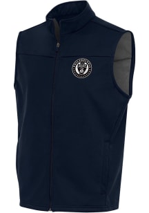 Antigua Philadelphia Union Mens Navy Blue Metallic Logo Links Golf Sleeveless Jacket