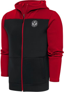 Antigua Atlanta United FC Mens Red Metallic Logo Protect Long Sleeve Full Zip Jacket