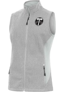 Antigua Portland Timbers Womens Grey Metallic Course Vest