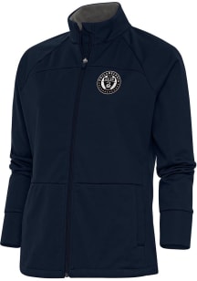 Antigua Philadelphia Union Womens Navy Blue Metallic Logo Links Medium Weight Jacket