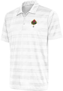 Antigua Pittsburgh Crawfords Mens White Compass Short Sleeve Polo
