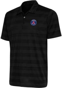Antigua Paris Saint-Germain FC Mens Black Boundary Short Sleeve Polo