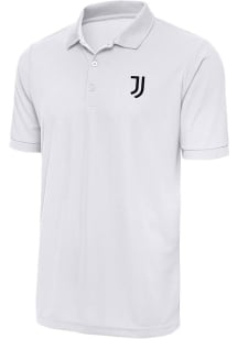 Antigua Juventus FC Mens White Derive Short Sleeve Polo
