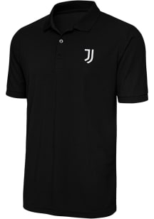 Antigua Juventus FC Mens Black Derive Short Sleeve Polo