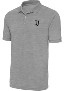 Antigua Juventus FC Mens Grey Derive Short Sleeve Polo