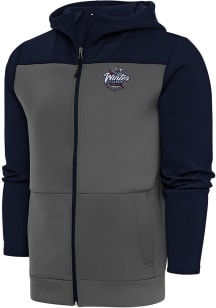 Antigua Mens Navy Blue 2024 NHL Winter Classic Protect Long Sleeve Full Zip Jacket