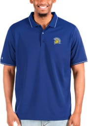 Antigua San Jose State Spartans Mens Blue Affluent Big and Tall Polos Shirt