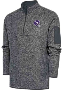 Antigua Minnesota Vikings Mens Grey Fortune Long Sleeve 1/4 Zip Fashion Pullover