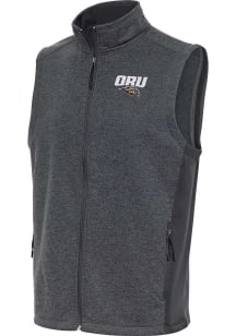 Antigua Oral Roberts Golden Eagles Mens Charcoal Course Sleeveless Jacket