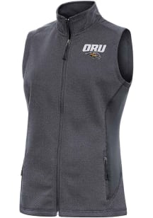 Antigua Oral Roberts Golden Eagles Womens Charcoal Course Vest