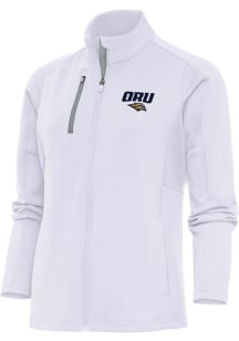 Antigua Oral Roberts Golden Eagles Womens White Generation Light Weight Jacket