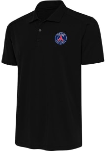 Antigua Paris Saint-Germain FC Mens Black Statement Short Sleeve Polo