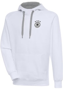 Antigua Germany National Team Mens White Takeover Long Sleeve Hoodie