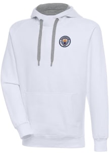 Antigua Manchester City FC Mens White Takeover Long Sleeve Hoodie