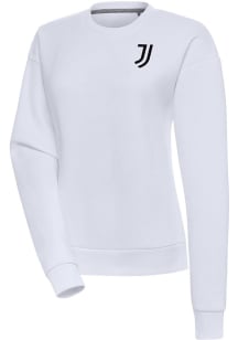 Antigua Juventus FC Womens White Takeover Crew Sweatshirt