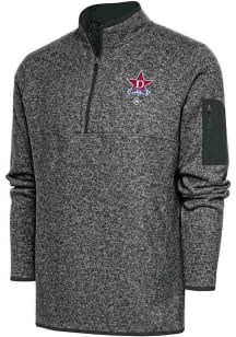 Antigua Detroit Stars Mens Grey Fortune Big and Tall 1/4 Zip Pullover