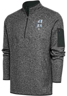 Antigua Homestead Grays Mens Grey Fortune Big and Tall 1/4 Zip Pullover