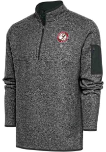 Antigua Louisville Black Caps Mens Grey Fortune Big and Tall 1/4 Zip Pullover