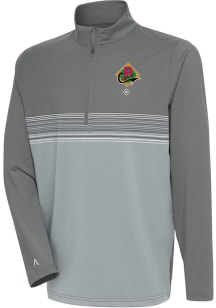 Antigua Pittsburgh Crawfords Mens Grey Pace Pullover Jackets