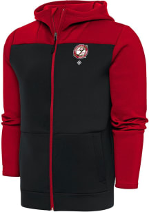 Antigua Louisville Black Caps Mens Red Protect Long Sleeve Full Zip Jacket