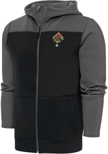 Antigua Pittsburgh Crawfords Mens Grey Protect Long Sleeve Full Zip Jacket