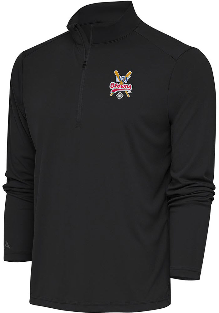 Men's Antigua White Charlotte Knights Tribute Quarter-Zip Pullover Top Size: 3XL