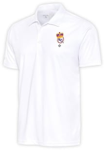 Antigua Kansas City Monarchs Mens White Tribute Short Sleeve Polo