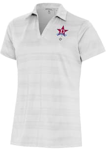 Antigua Detroit Stars Womens White Compass Short Sleeve Polo Shirt