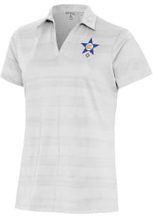 Antigua St Louis Stars Womens White Compass Short Sleeve Polo Shirt
