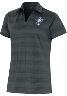 Antigua St Louis Stars Womens Grey Compass Short Sleeve Polo Shirt
