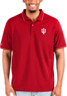 Antigua Indiana Hoosiers Mens Red Affluent Big and Tall Polos Shirt