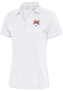 Antigua Chicago American Giants Womens White Tribute Short Sleeve Polo Shirt