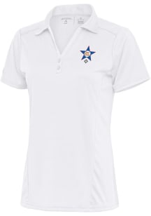 Antigua St Louis Stars Womens White Tribute Short Sleeve Polo Shirt