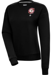 Antigua Louisville Black Caps Womens Black Victory Crew Sweatshirt