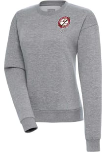 Antigua Louisville Black Caps Womens Grey Victory Crew Sweatshirt