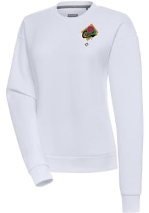 Antigua Pittsburgh Crawfords Womens White Victory Crew Sweatshirt