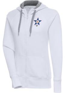 Antigua St Louis Stars Womens White Victory Long Sleeve Full Zip Jacket