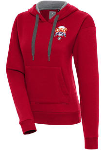 Antigua Chicago American Giants Womens Red Victory Hooded Sweatshirt