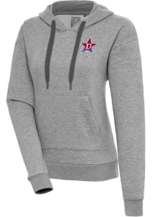 Antigua Detroit Stars Womens Grey Victory Hooded Sweatshirt