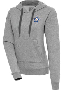 Antigua St Louis Stars Womens Grey Victory Hooded Sweatshirt